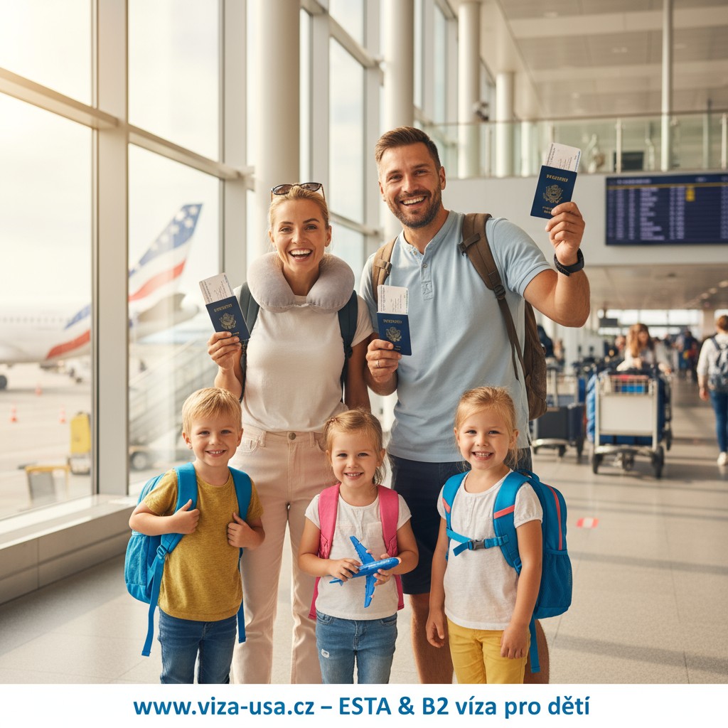 ESTA a B2 viza do USA pro deti